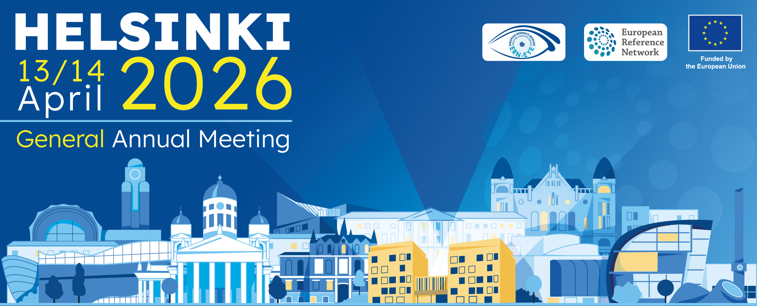 Visual announcement for 2026 ERN-EYE General Annual Meeting.
