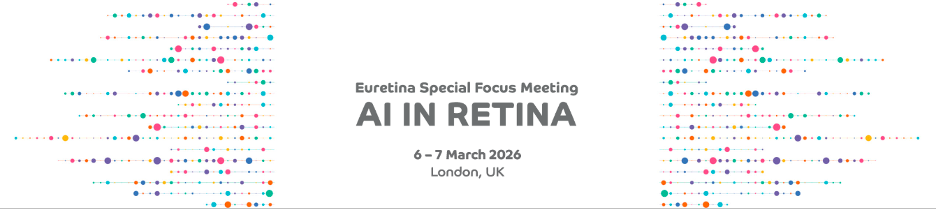 Visual announcement for EURETINA Special Focus Meeting 2026.